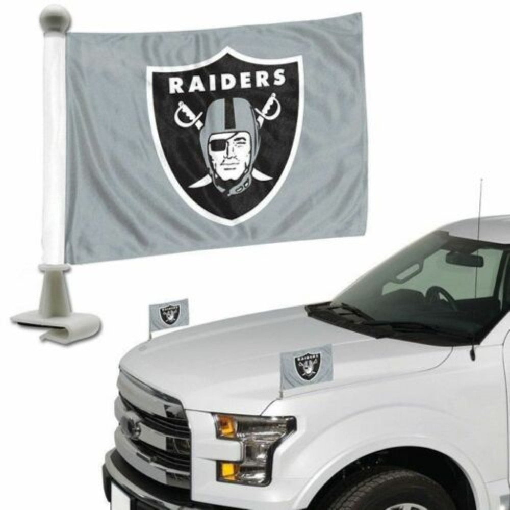 Oakland Raiders NFL Ambassador Car Flags